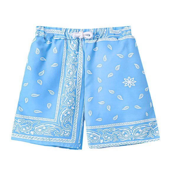 TOOYOU Boys Shorts Toddler Summer Print Shorts Overalls Casual Pants For Children Size 9-10 Years , Blue