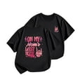 thumbnail image 1 of TOOYOU Boys Summer Graphic T Shirt Letter Print Short Sleeve Tee Cute Tops Size 4-5 Years Black, 1 of 5