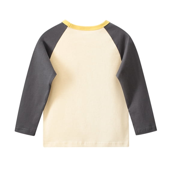 TOOYOU Boys Summer T-Shirt Children'S Long Sleeve T Shirt Men'S Undershirt Size 12-18 Months Beige
