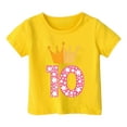 thumbnail image 1 of TOOYOU Boys Summer T-Shirt Gamer Funny 10Th Birthday Tee Commemorative Day Top Size 3-4 Years Yellow, 1 of 4