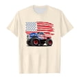 thumbnail image 1 of TOOYOU Boys Summer T-Shirt Kids The Star-Spangled Banner Prints Tops 4Th Of July T Shirt Toddler Independence Day Patriotic Tops Tee Size 3-4 Years Beige, 1 of 6