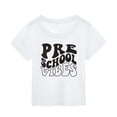 thumbnail image 1 of TOOYOU Boys Summer T-Shirt Toddler First Day Of School Shirt In My Preschool Shirt Toddler Kindergarten Shirts Back To School Casual Top Size 12-24 Months White, 1 of 3