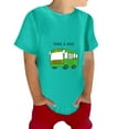 thumbnail image 1 of TOOYOU Boys Summer T-Shirt Toddler Short Sleeve Tee Tops Cartoon Car Design For Baby Babies Kids Size 3-4 Years Green, 1 of 2