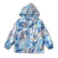 thumbnail image 1 of TOOYOU Boys Windbreaker Jacket With Astronaut Print Lightweight Outdoor Raincoat For Kids Breathable Playwear For Cold Weather Size 3 Y-4 Y Blue, 1 of 6
