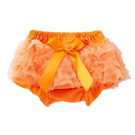 TOOYOU Girls Casual Shorts Bow Tie Solid Spring Summer Shorts Pp Pants Bloomers Triangle Shorts Covers Clothes Breathable Shorts For Girls Size 0-3 Months Orange