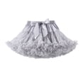thumbnail image 1 of TOOYOU Girls Dresses Baby Soft Fluffy Tutu Skirt Toddler Mesh Tutu Bowknot Princess Skirt Sweet Girl Adorable Sundress ,Size 0-2 Years , Gray, 1 of 5