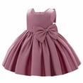 thumbnail image 1 of TOOYOU Girls Dresses Flower Bowknot Tutu Dress For Wedding Birthday Party Pageant Formal Dresses Toddler First Baptism Christening Gown Sweet Girl Skin Friendly Sundress ,Size 2-3 Years , Gray, 1 of 6
