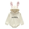 thumbnail image 1 of TOOYOU Girls Jumpsuit Long Sleeve Cartoon Rabbit Embroider Romper Sweatshirt Bodysuits Children'S Skin Friendly Clothing Size 6-12 Months ,White, 1 of 4
