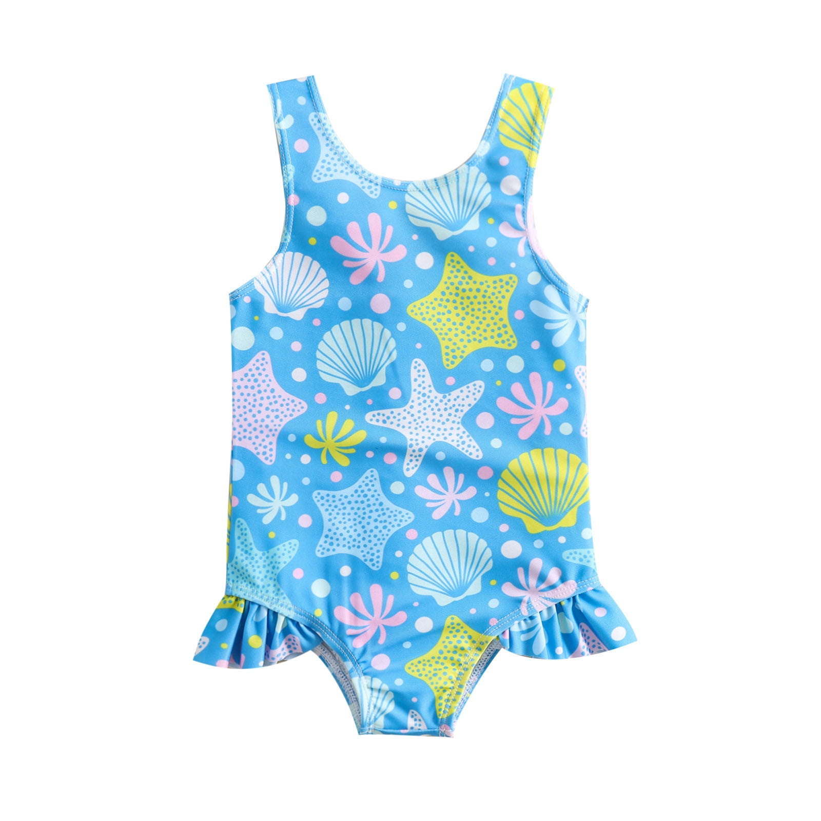Cute Mermaid One-Piece for Toddler Girls’ Beach Fun