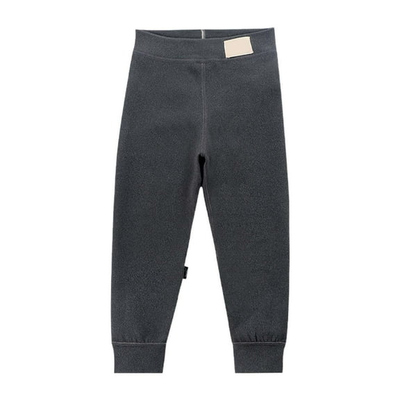 TOOYOU Girls Pants Children'S Autumn And Winter New Boneless Thickened Thermal Underwear Classic Trousers For Sweet Girls Size 100 Grey