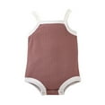 thumbnail image 1 of TOOYOU Girls Romper Baby Solid Rib Suspenders Jumpsuits Holiday Pajama Playsuit Bodysuits For Toddler ,Size 6-12 Months Pink, 1 of 3