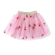 TOOYOU Girls Skirts Embroidery Tutu Skirt With Heart Cherry Pineapple Sweet Girl Basic Short Skirt Size 12-24 Months Pink