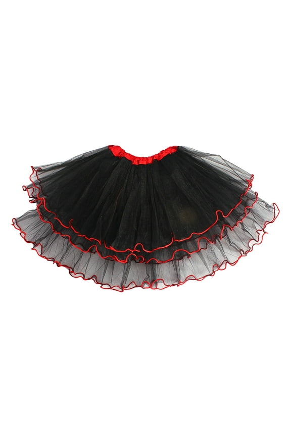 Girls Skirts New Double Mesh Tutu Skirt Animal Series Show Dress Girls Sparkle Party Skirts Sweet Girl Basic Short Skirt One Size Black