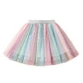 thumbnail image 1 of TOOYOU Girls Skirts Toddler Kids Baby Dancing Princess Skirt Colorful Gradient Mesh Ballet Tutu Skirts Sweet Girl Summer Short Skirt Size 3-4 Years, 1 of 7