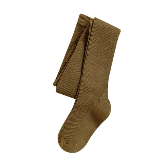 TOOYOU Girls Socks Baby Tights Cable Knit Footed Pantyhose Baby Stockings Toddler Leggings Footed Pants Size 4-5 Years