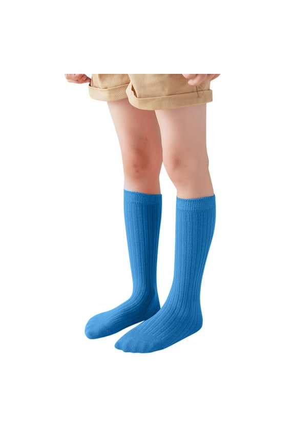 Girls Socks Cotton Knee High Socks With Stripes For Girls Boys Long Tube School Uniform Socks