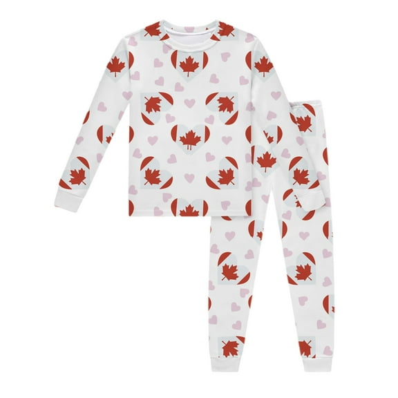 TOOYOU Girls Summer Outfit Sets Children Kids Long Sleeve Leaf Printed T Shirt Top And Pants Comfortable Set Outfit Girls Matching Outfits Size 7-8 Years White