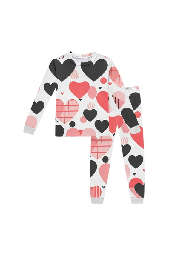 Girls Summer Outfit Sets Children'S Long Sleeved Printed Top And Pants Set Casual Wear Two-Piece Set Back To School Outfit Sets For Girls Size 2Y Red