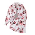 thumbnail image 1 of TOOYOU Girls Summer Outfit Sets Kids Floral Print Sun Protction Long Sleeve Shirt Shorts Set Girls School Uniform Sets Size 9-10 Years White, 1 of 9