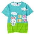 thumbnail image 1 of TOOYOU Kids New T Shirt Printed Short Sleeve T Shirt Easter Eggs For Boy And Girls Out Wear Easter Gift Toddler Cozy Tops Blue Size 10-11 Years, 1 of 3