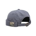 thumbnail image 1 of TOOYOU Mens Docker Cap Brimless Hats Skullcap Worker Sailor Cap Rolled Retro Beanie Hat Blue, 1 of 2