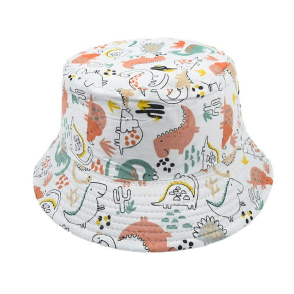 TOOYOU Toddler Bucket Hat Kids Adjustable Chin Strap Sun Hats Summer Spring Sun Hat Printing Outdoor Beach Bucket Cap