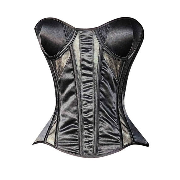 TOOYOU Women Corset Top Steel Mesh Corset Wedding Dress Base Back Tie Corset