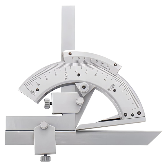 TOP! 0-320 Degree Vernier Angle Ruler with Storage Box Protractor Woodworking Measuring