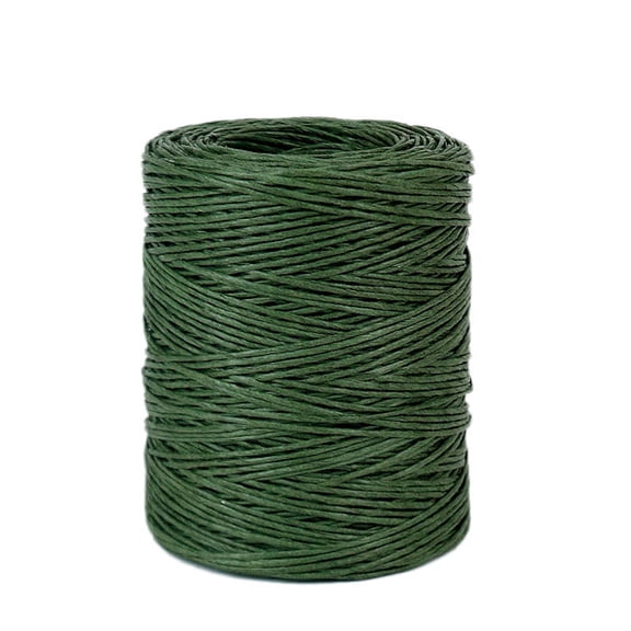 1.0Mm Green Floral Bind Wire Wrap Twine Handmade Iron Wire Paper Rattan for (Length: 210M)