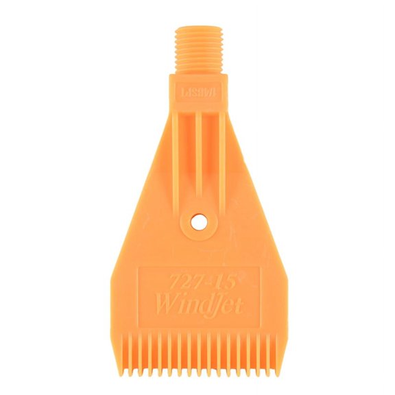 TOP! 1/4BSP Male Thread ABS Single Hole Air Blow Flat Jet Nozzle Yellow