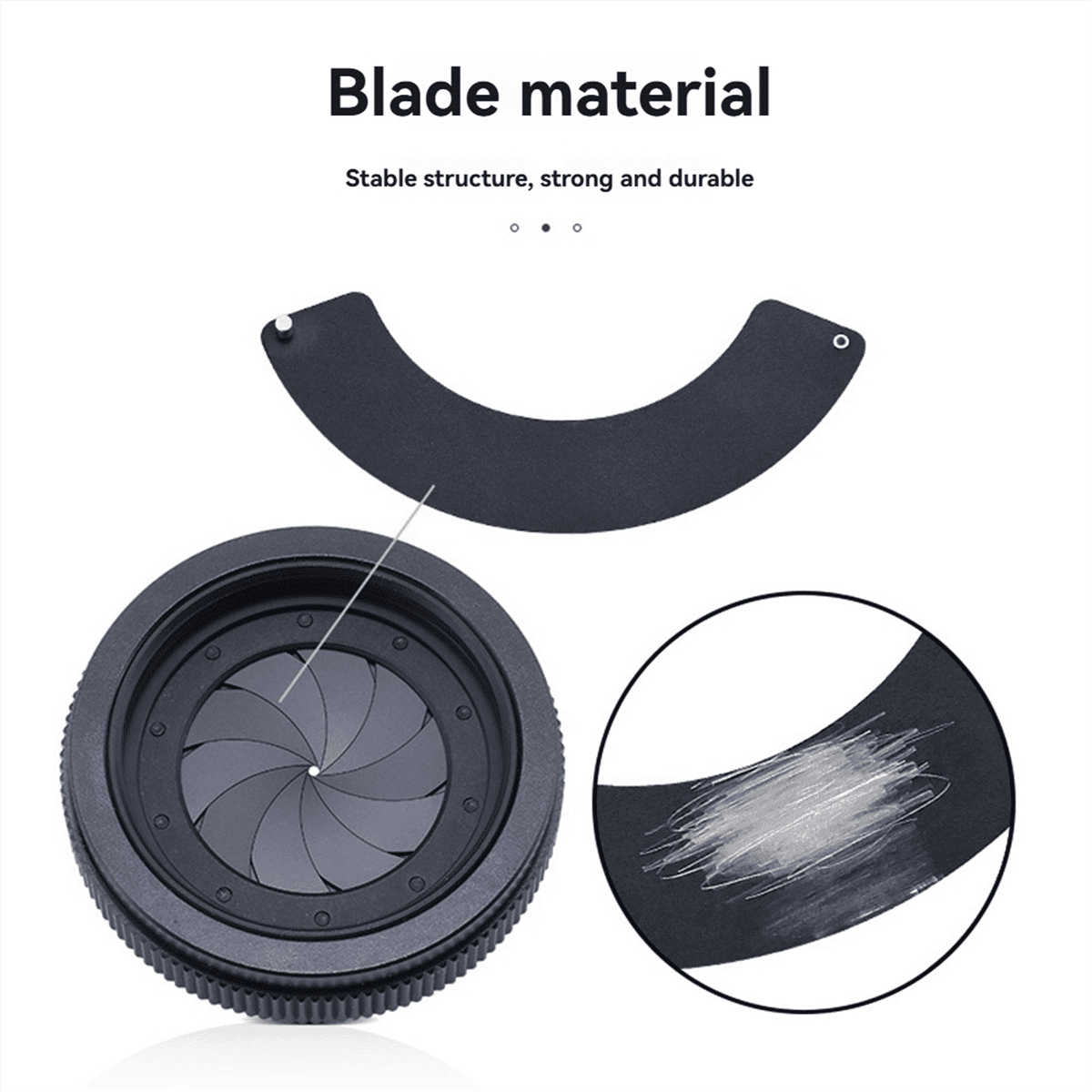 1.5-25mm Mechanical Iris Aperture Diaphragm Microscope Camera Condenser Parts - Foto 6