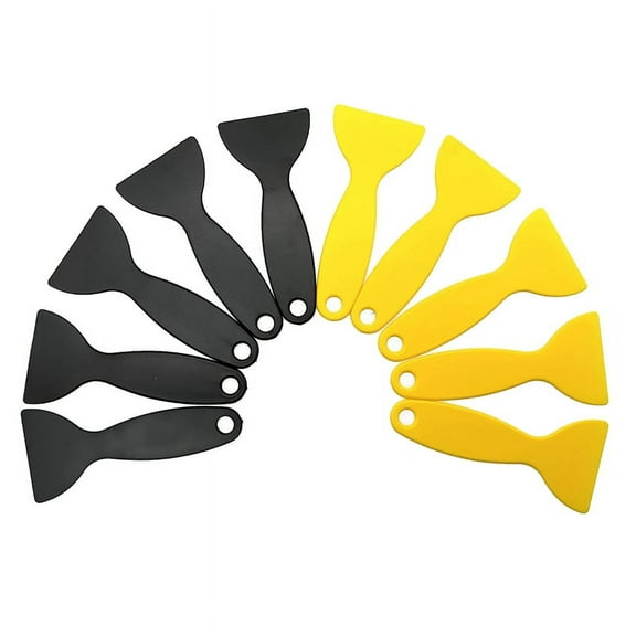 TOP! 10 PCS Plastic Spatula Resin , Flexible Paint Putty Knife Air Bubble Remover Sticker Installation Tool
