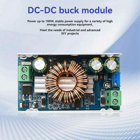 TOP! 100W 6A DC-DC Buck Converter High-Efficiency Voltage Regulator Module Power Step-Down Board