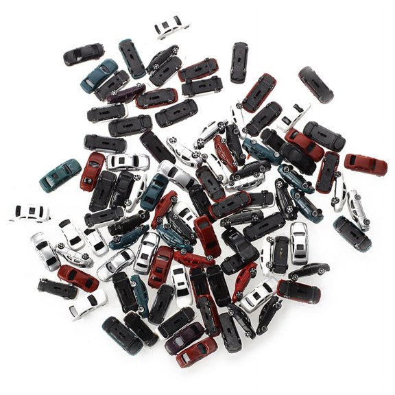 TOP! 100pcs Painted Model car Building Train Layout Scale N Z (1 to 200) C200-4