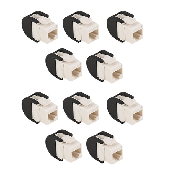 TOP! 10PCS RJ45 Port CAT6A T568B Single-Hole Ethernet LAN Hub Anti Dust Cover Plug Cap Blockout Protector
