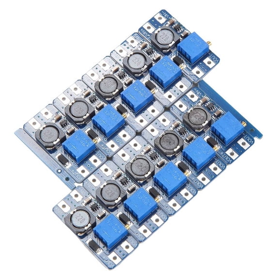 TOP! 10Pcs DC-DC Boost Module 2A Board Input 3V/5V to 5V/9V/12V/24V Adjustable Multi-Function Convenient