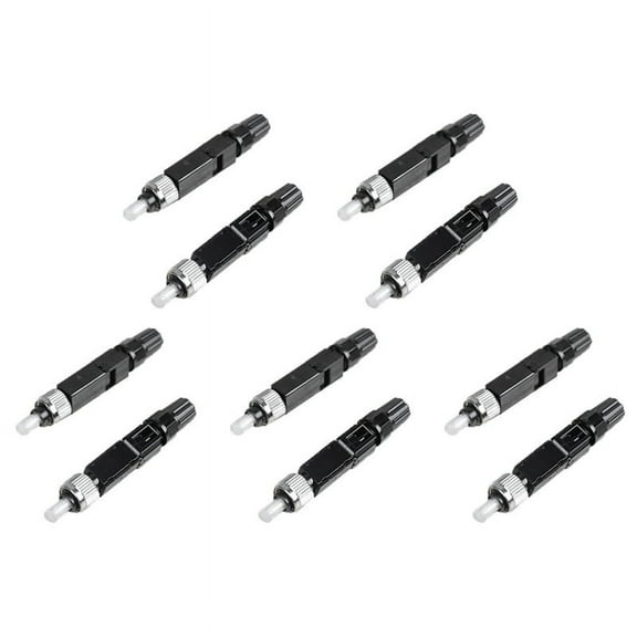 TOP! 10Pcs FC Single-Mode Cold Splice Optical Fiber Cable Connector Pre-Buried Optic Quick