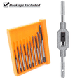 thumbnail image 1 of TOP! 10Pcs Micro-Taps Bit Small Hand Screw Thread Taps M1-M3.5 HSS Mini Metric Plug Tap Drill Tapping Tool, 1 of 4