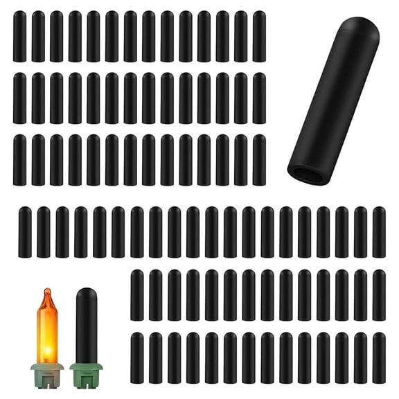 HOT 120 Pieces No Glow Covers for String Lights, Silicone Light 0.5cm Diameter Christmas LED Strings