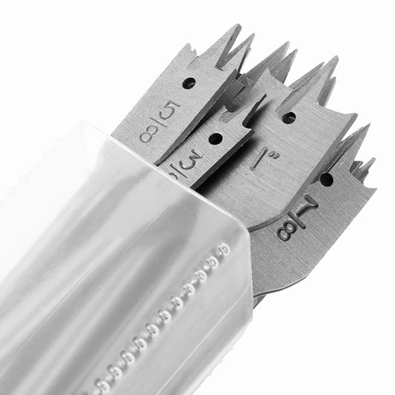 TOP! 13-Piece Spade Drill Bit Sets, Alloy Steel Paddle Flat Bit, Wood Hole Cutter Fit for Woodworking, Assorted Bits