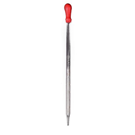 TOP 1pc Glass Graduated Pipette Rubber Bulb Lab Experiment Dropper Dispensing 0\.5ml 1ml 2ml 3ml Red 2ml