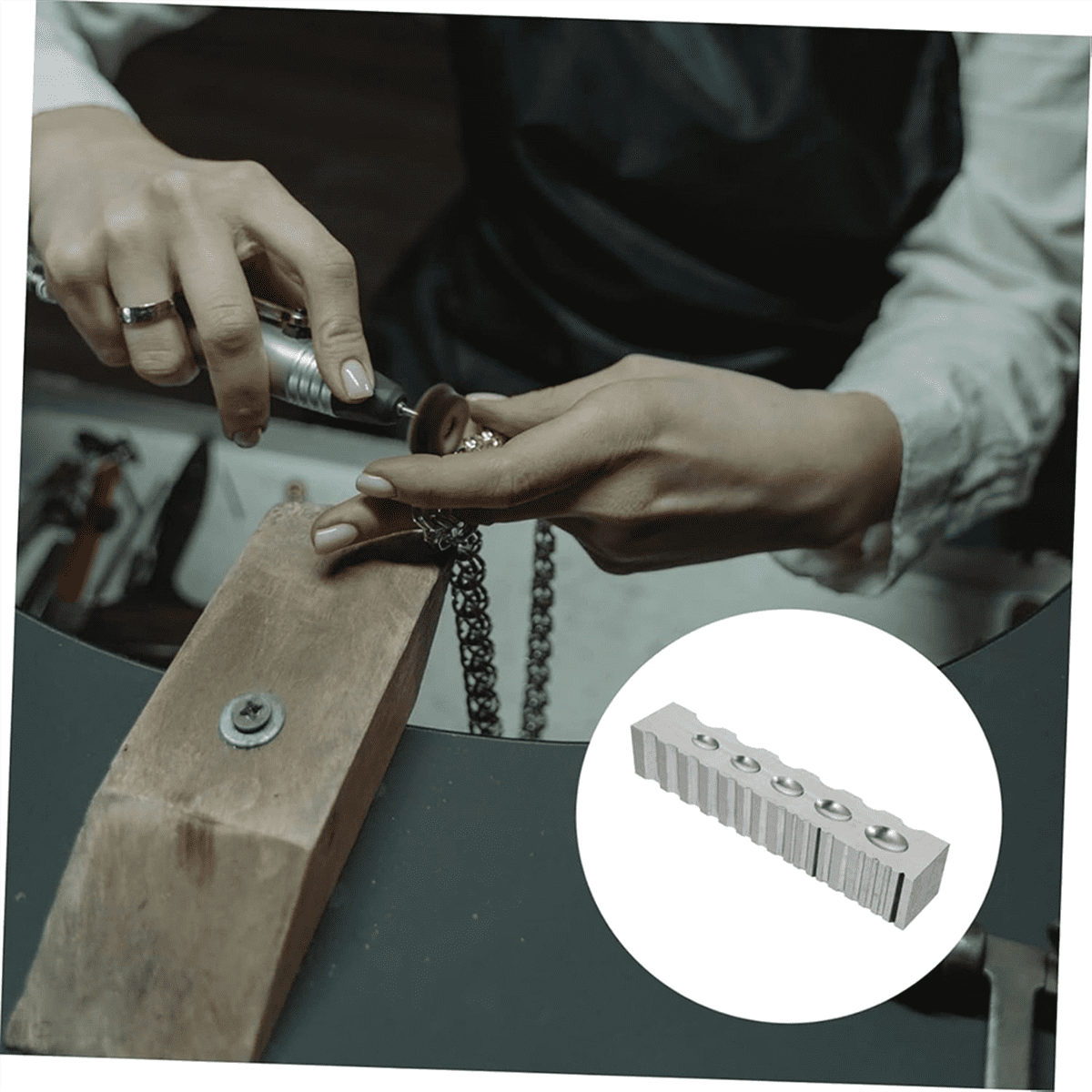 TOP! 1pcs Gold Tool Rotary Four-Sided Groove Jewelry Ring DIY Making Supply Earring Bending Tools