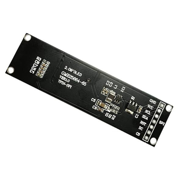 TOP! 2.08 Inch OLED Display Module 256x64 Dot Matrix SH1122 Driver 7-Pin SPI Interface 16 Grayscale