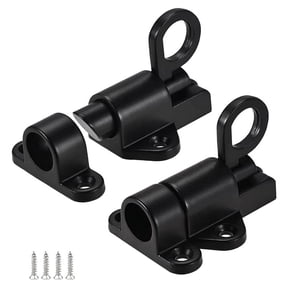 TOP! 2 Pack Spring Loaded Latch Sliding Lock, Used for Automatic Door Closing Barrel Lock