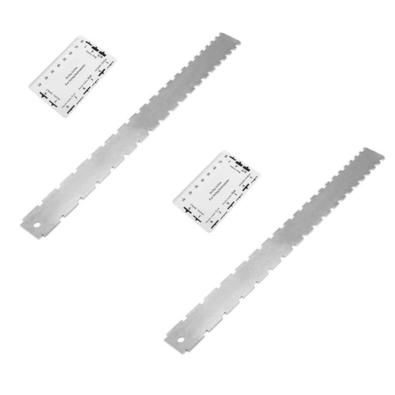 TOP! 2 Sets of Guitar Accessories Measuring Saw Ruler Piano Neck Find A Flat in 1