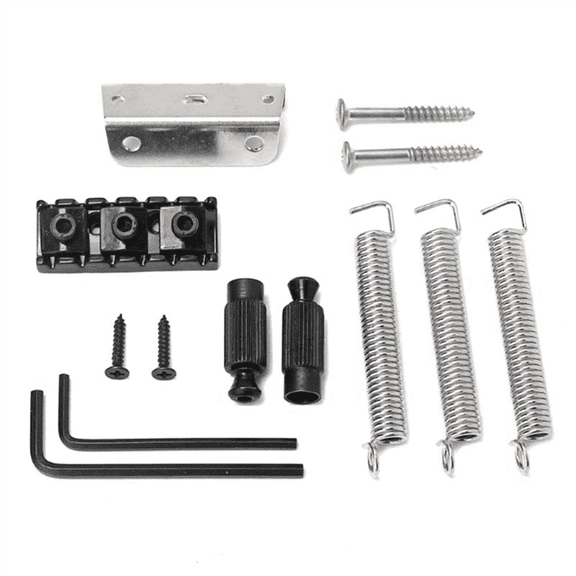 TOP! 2 Sets of Guitar Bridge Accessories Double Swing Vibrato System String Board Complete Set