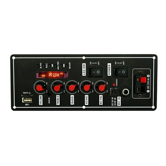 TOP! 20W Bluetooth Audio Decoder Amplifier Board 7.4V MP3 Subwoofer Microphone Amp Car Music Lossless Heavy Bass Sound