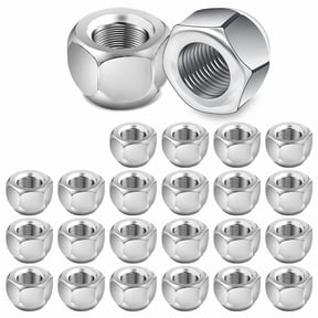 24 Packs 1/2-20 Inch Trailer Lug Nuts, for 1/2inch Wheel Lug Studs on Boat Trailer Tires RV Truck Tire Bolt Golf Cart
