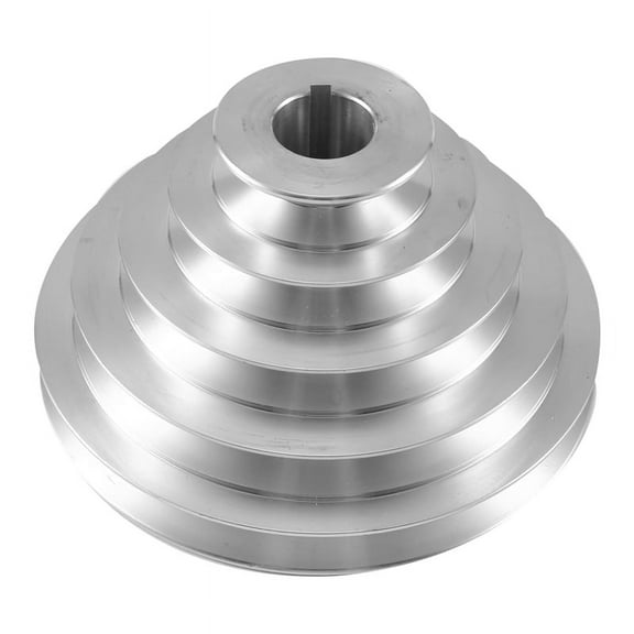 TOP! 25mm Bore Aluminum Pagoda Wheel A Type 5 Step Pulley for Timing Belt