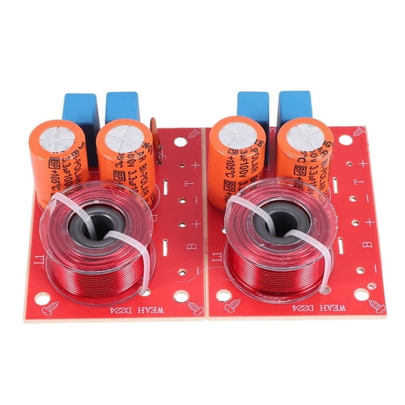 TOP! 2Pcs 2 Way 80W Diy Speaker Filter Circuit Treble Bass Frequency Divider Home Theater Hifi Stereo Audio Crossover
